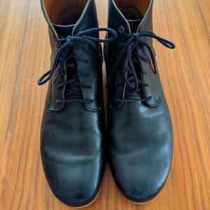Fluvog BBC Black Lace Up Boots W Size 9 M Size 7